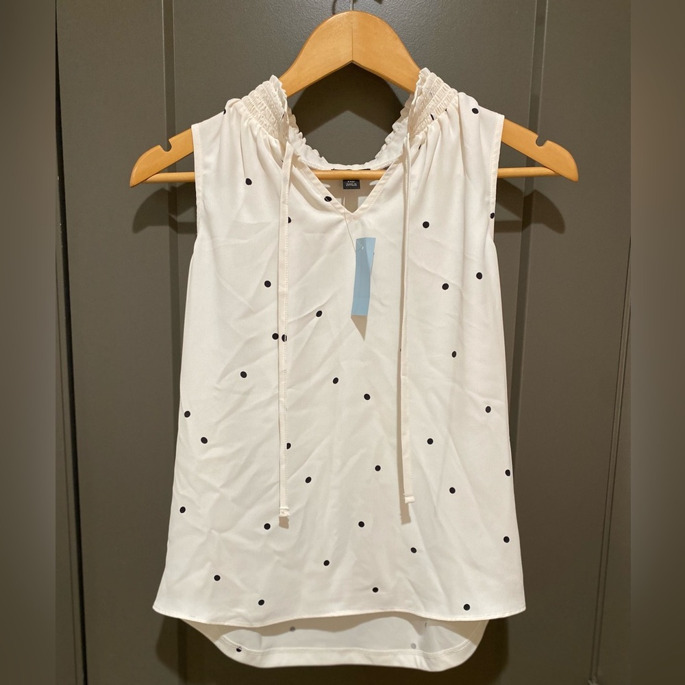 Ann Taylor polka dot blouse